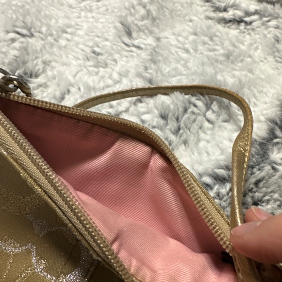 Coach gold and silver wristlet - Picture 3 of 3